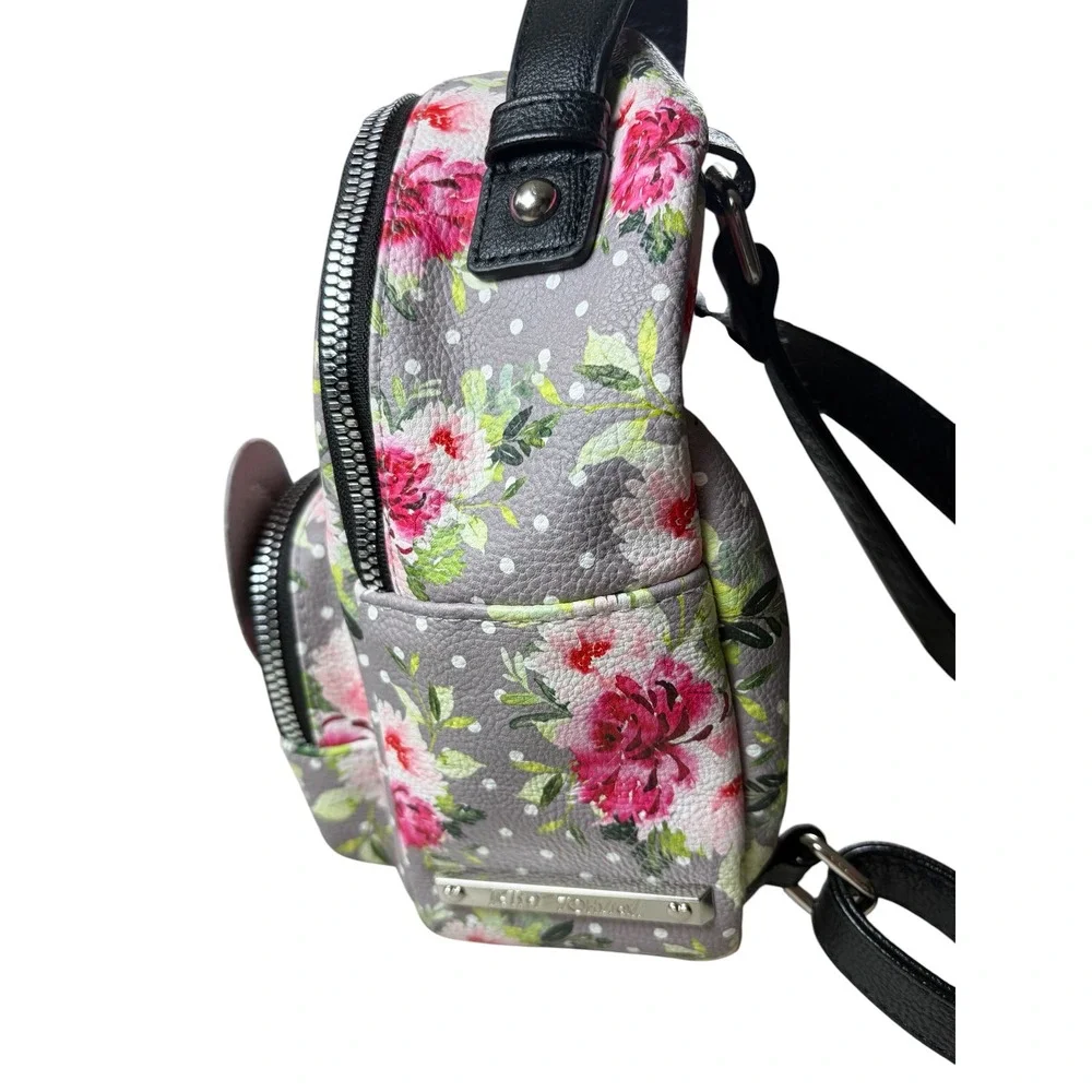 COQUETTE KITSCH Betsey Johnson Mini Bulldog Backpack Floral Whimsy Y2K